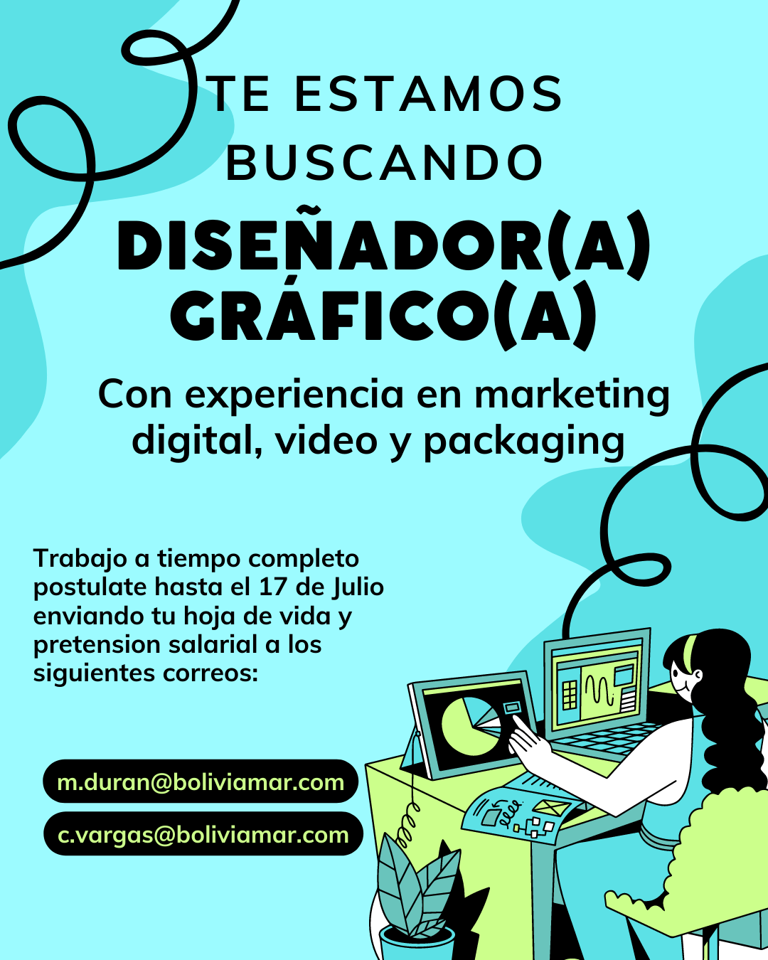 DISEÑADOR A GRÁFICO A Trabajando Bolivia