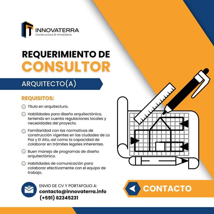 Arquitecto Consultor Trabajando Bolivia