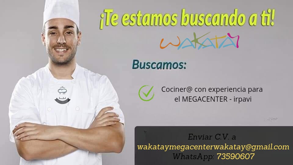COCINERO CON EXPERIENCIA
