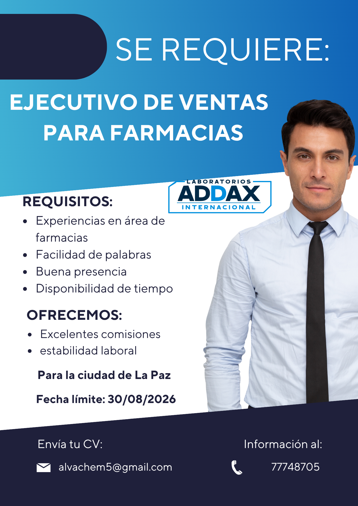 Re requiere personal para ventas en las farmacias