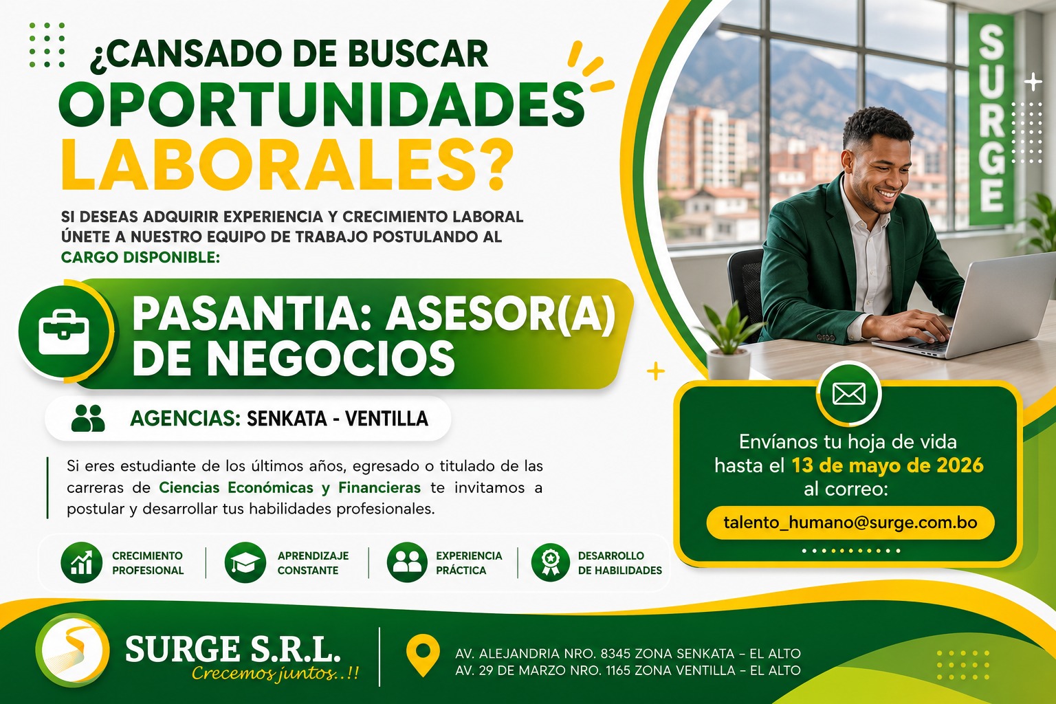 Te invitamos a formar parte de nuestro Gran Equipo de Trabajo.