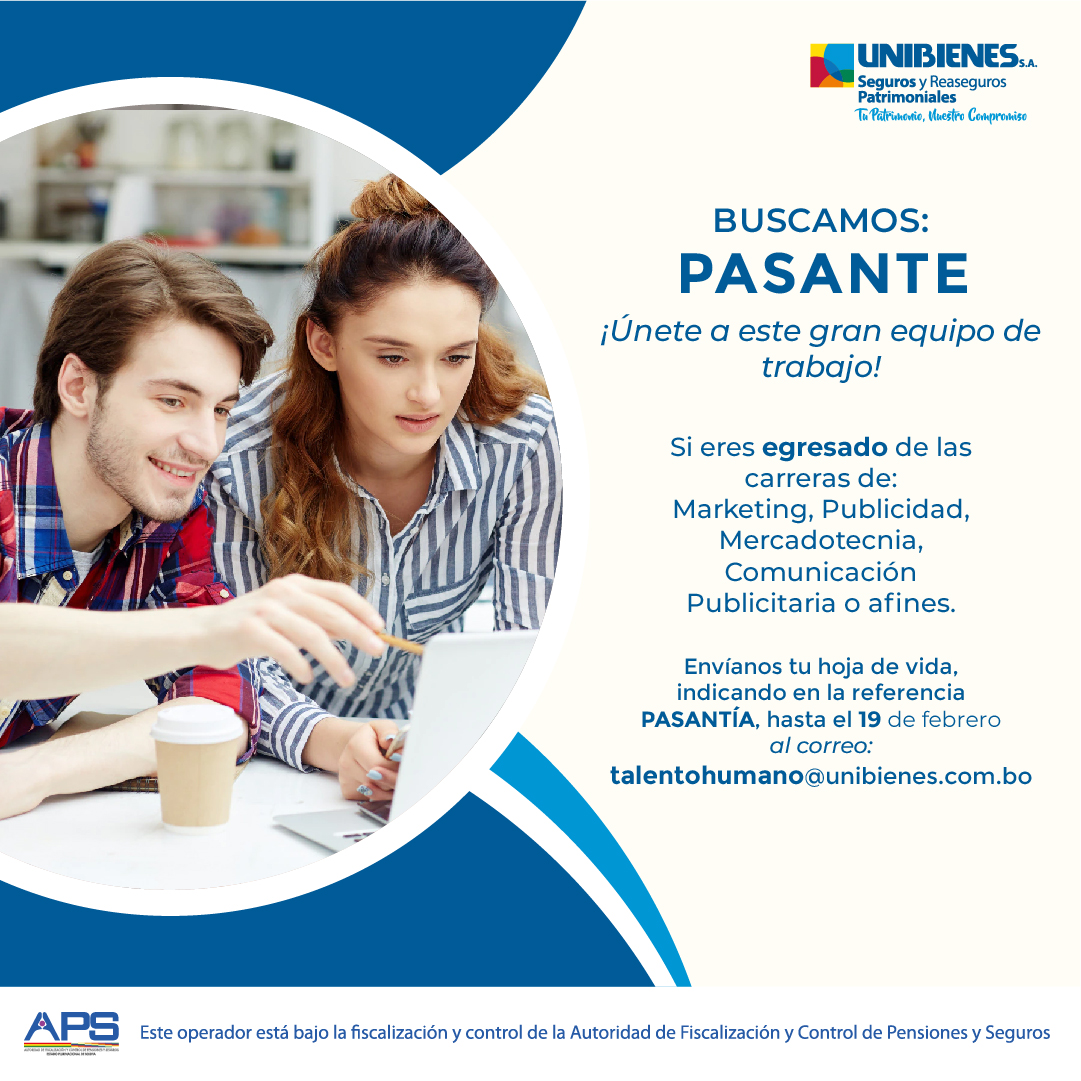 PASANTE | Trabajando Bolivia