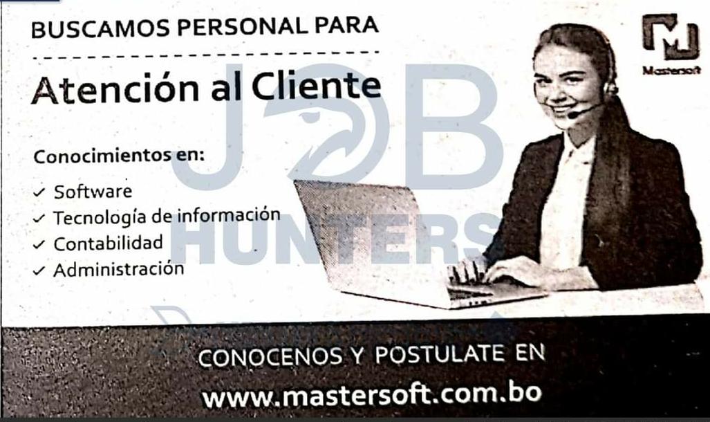 AtenciÓn Al Cliente Trabajando Bolivia 6340