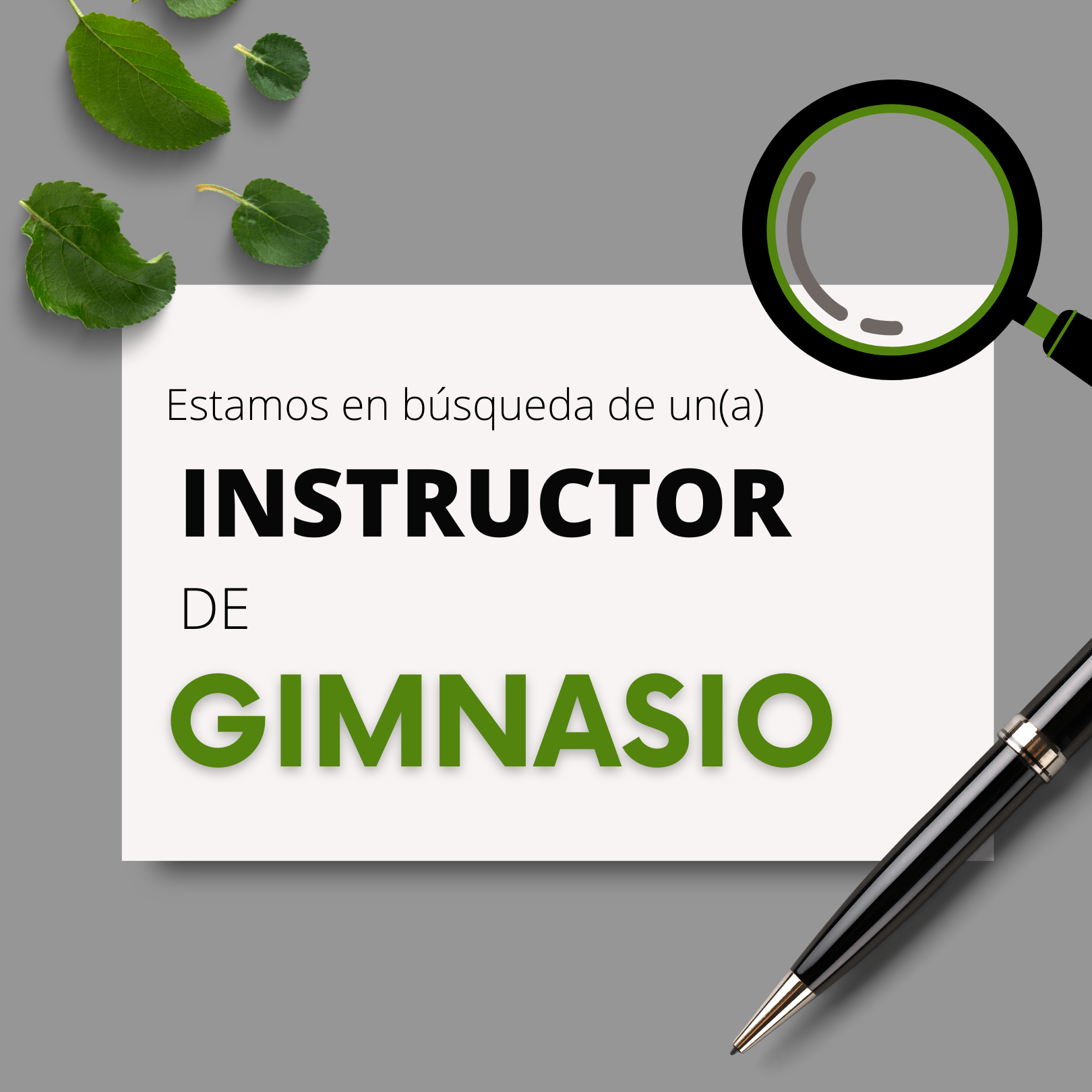 INSTRUCTOR DE GIMNASIO