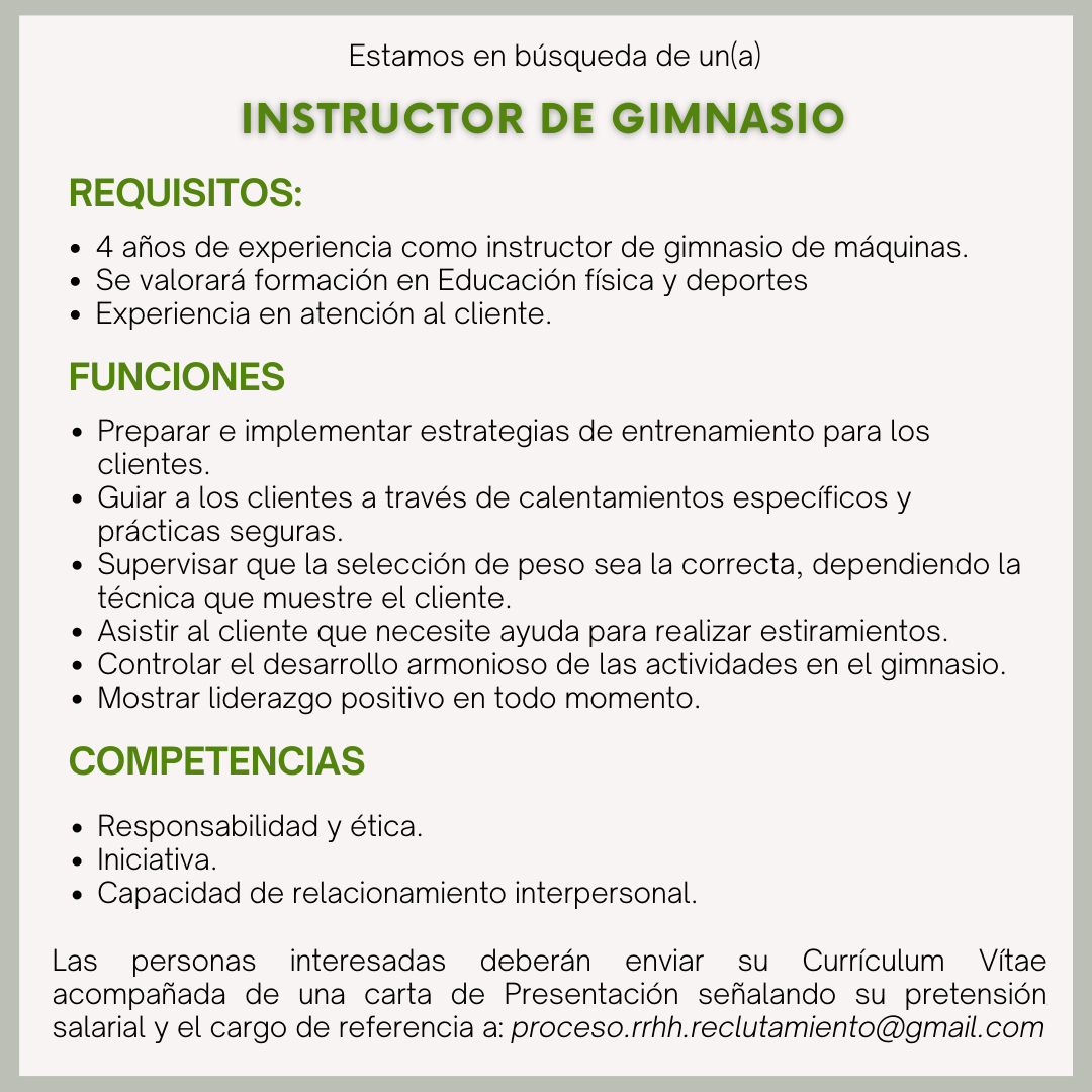 INSTRUCTOR DE GIMNASIO 2