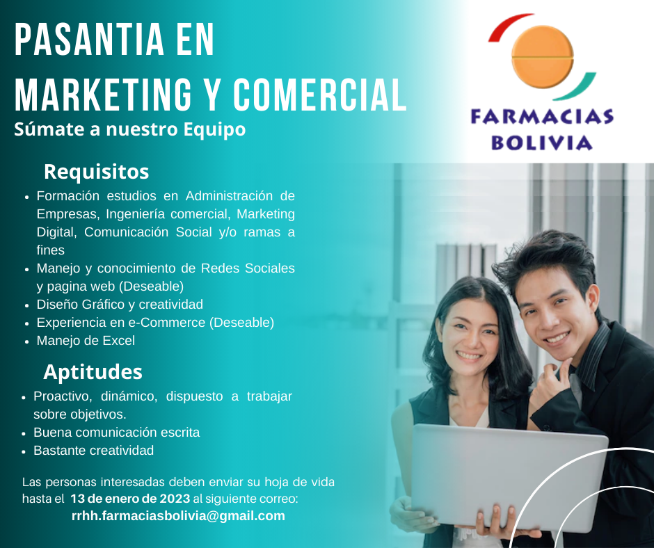 PASANTIA EN MARKETING Y COMERCIAL