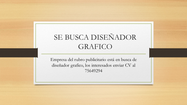 experiencia en el rubro